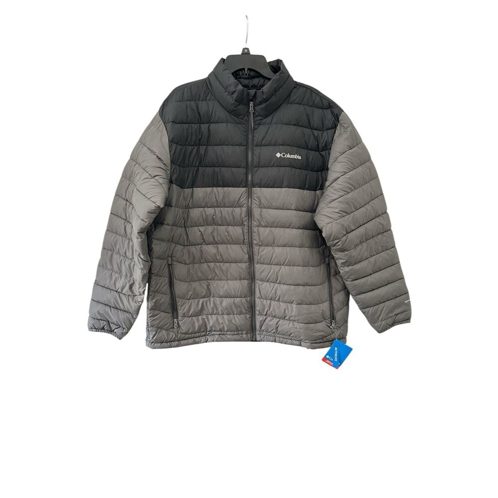 Columbia Powder Lite II Jacket NEW City Gray Mens XXL Omni Heat Active Fit
